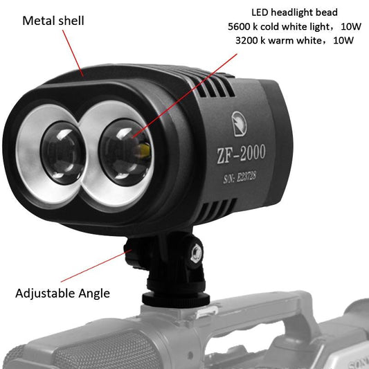 2 Led Video Light For Camera / Camcorder - Zf-2000-1915197905082388482