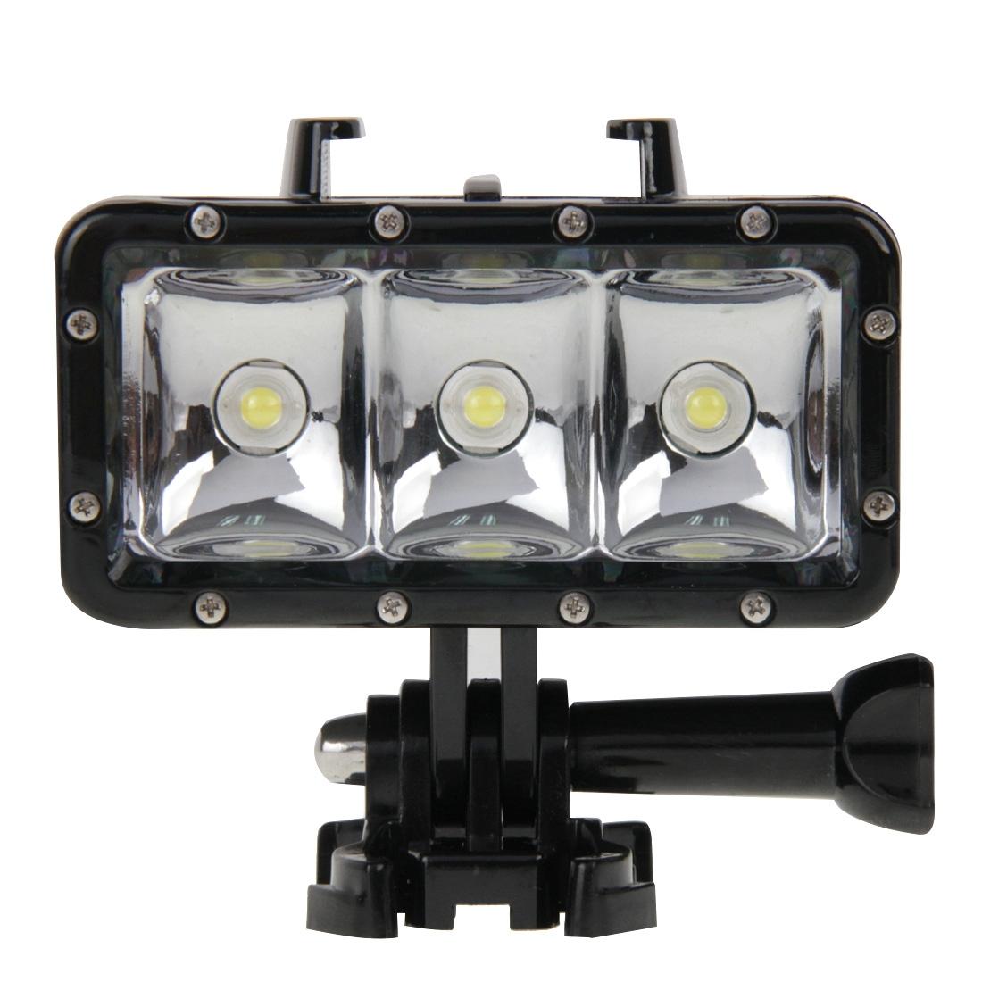 Waterproof Video Light For Action Cameras - 3 Modes-1915197073507094529