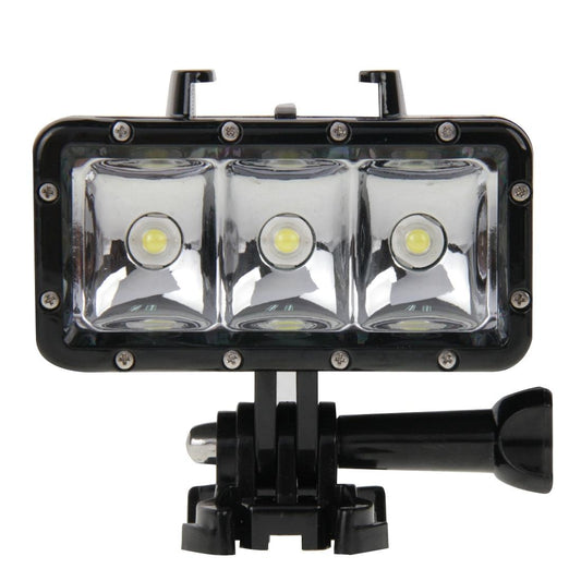 Waterproof Video Light For Action Cameras - 3 Modes-1915197073507094529