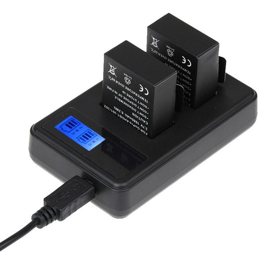 Lcd Screen Dual Battery Charger For Gopro Hero3 With Charging Capacity Display-1915198032782168065