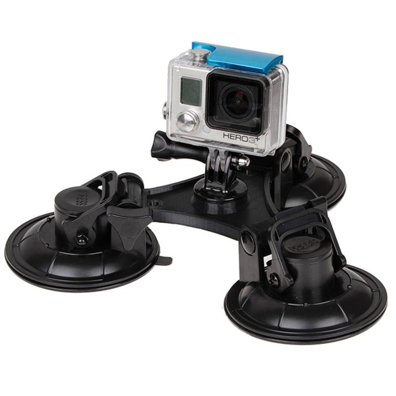 Triangle Suction Cup Mount For Action Cameras With Screwdriver-1915197563175309312