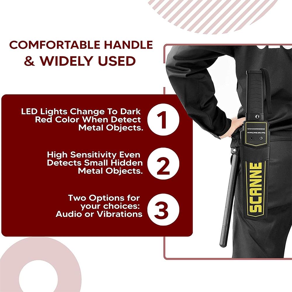 Hand-Held Metal Detector - 60Mm Detection Distance-1922443403627466758