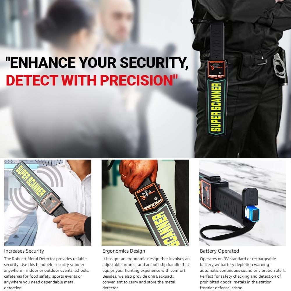 Hand-Held Metal Detector - 60Mm Detection Distance-1922443403627466760