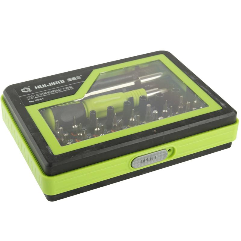 Versatile 53-Piece Precision Screwdriver Set - Green-1915197019568345095