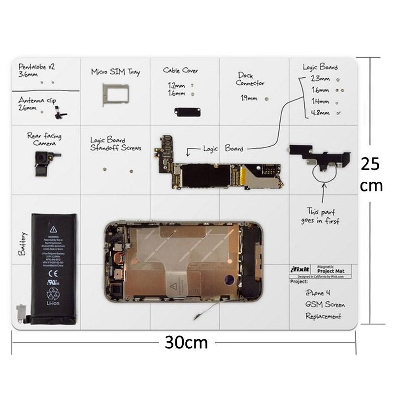 30X25Cm Magnetic Project Mat For Phone Repair-1915198033998516227