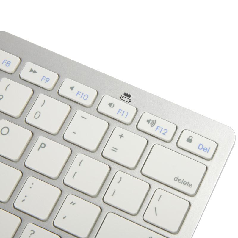 Ultra-Thin Bluetooth Keyboard For Ipad Air / Mini Iphone Ps3 - White-1915197632926584836