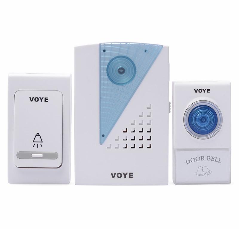 2 Remote Control Wireless Doorbell - White-1915197716821053447