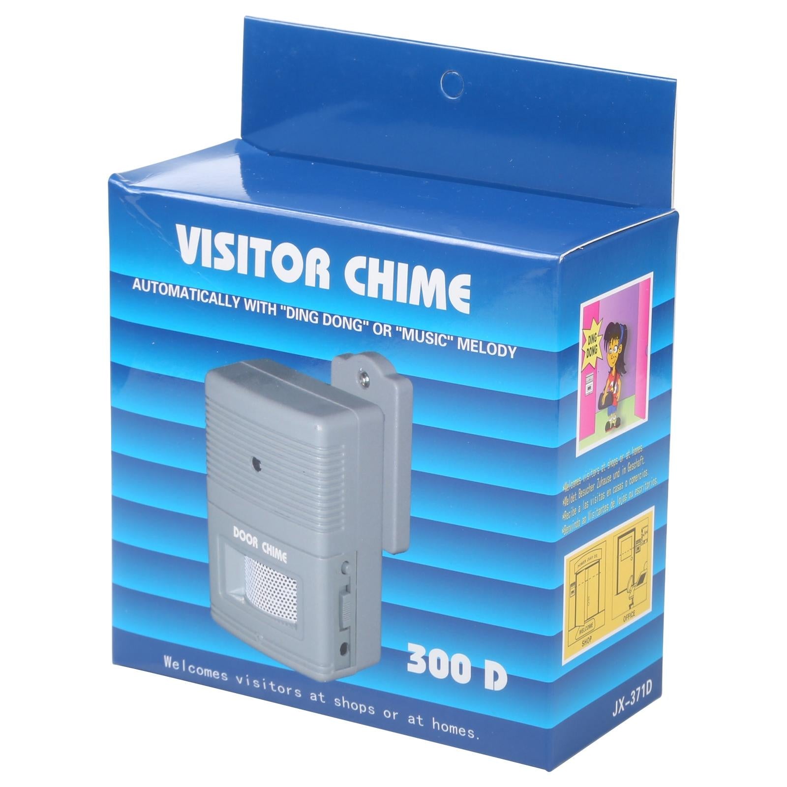 Grey Wireless Door Chime For Visitor Alert-1915197797435576325
