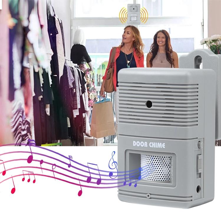 Grey Wireless Door Chime For Visitor Alert-1915197797435576326