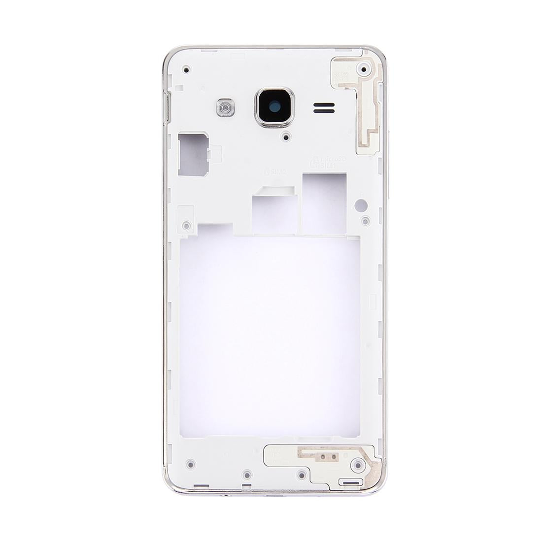 Silver Middle Frame Bezel For Galaxy On5 Double Card Version-1915196596094636033
