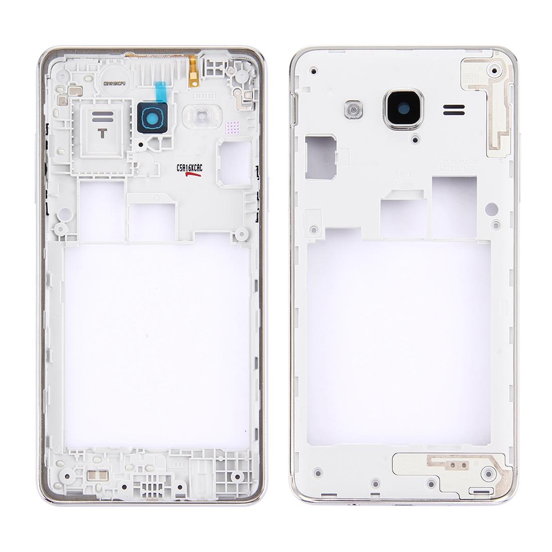 Silver Middle Frame Bezel For Galaxy On5 Double Card Version-1915196596094636038