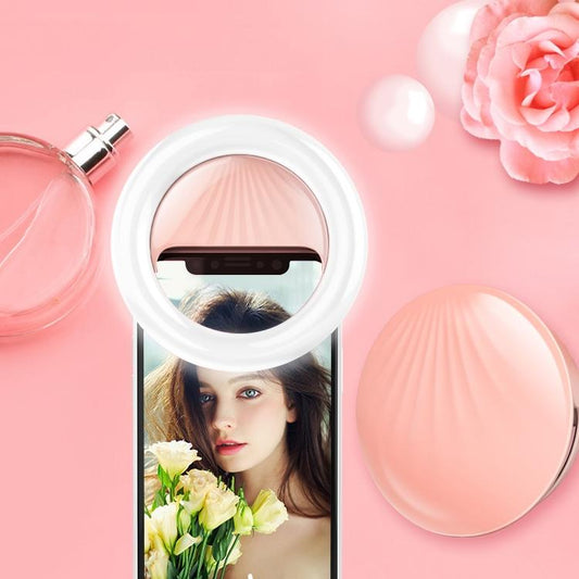 Rechargeable Selfie Light Clip For Beauty And Flash Fill - Black-1915196712415268866