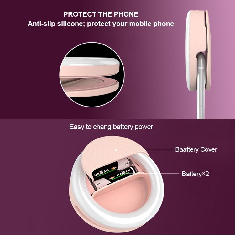 Rechargeable Selfie Light Clip For Beauty And Flash Fill - Black-1915196712415268870