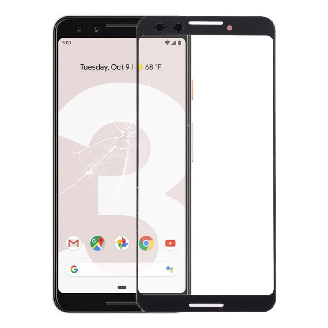 Google Pixel 3 Front Glass Screen Lens-1915196732501790726