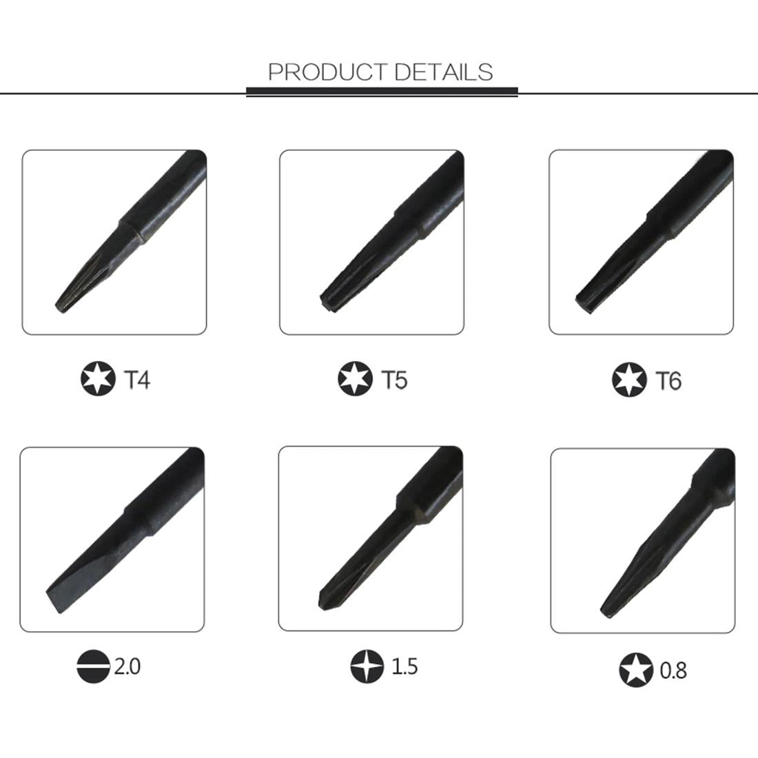 6-In-1 Magnetic Precision Screwdriver Set For Mobile Devices And Laptops-1915197207598993413