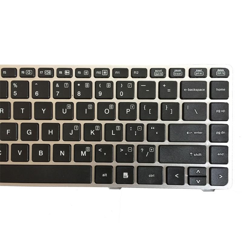 Silver Frame Us Keyboard For Hp Elitebook & Probook-1915197040179154947