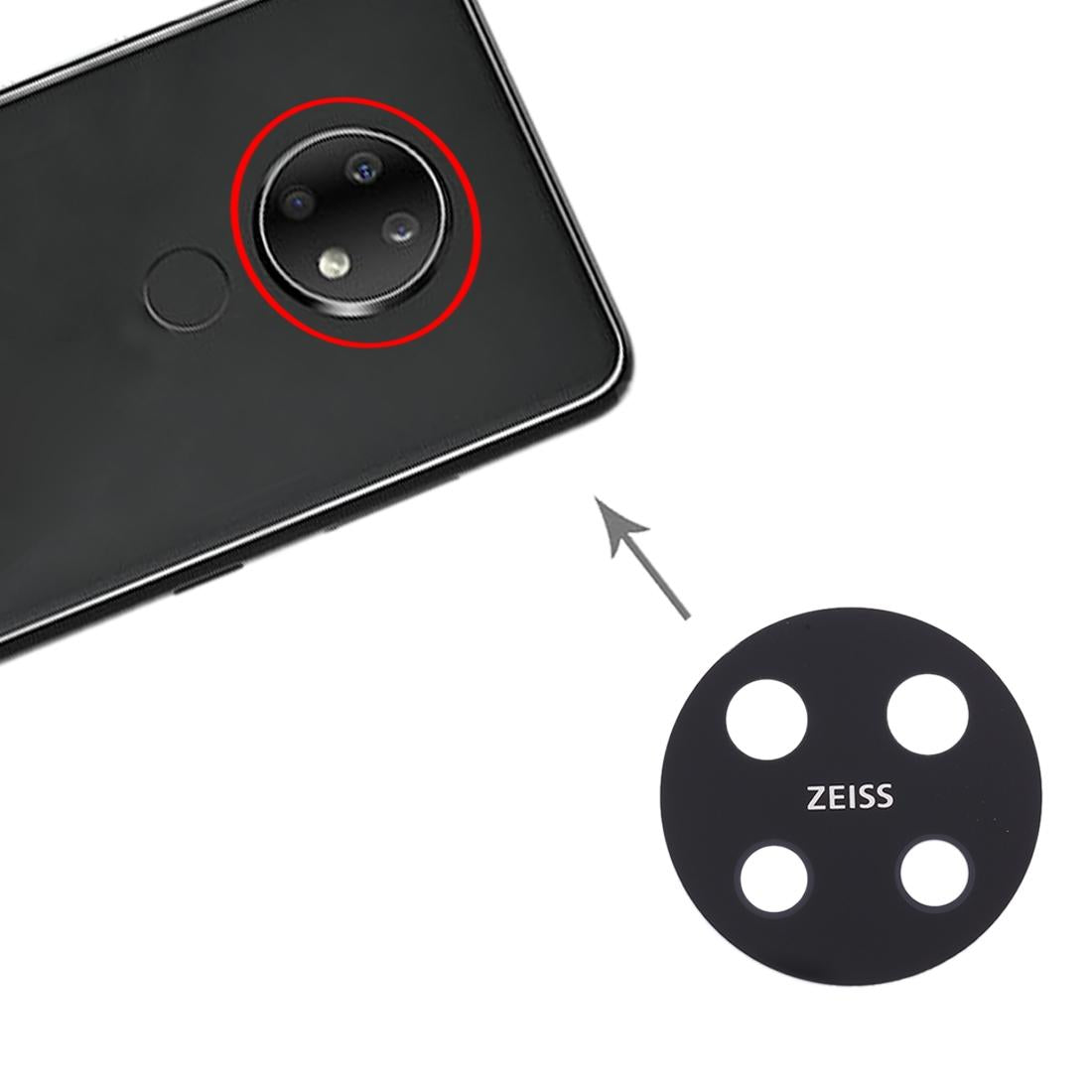 10-Piece Nokia 7.2 / 6.2 Back Camera Lens Replacement Set-1915197005790056452