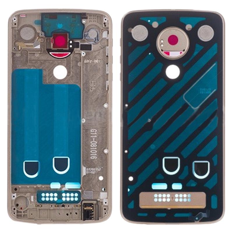 Gold Middle Frame Bezel Plate For Motorola Moto Z Play Xt1635-1915196563815272448