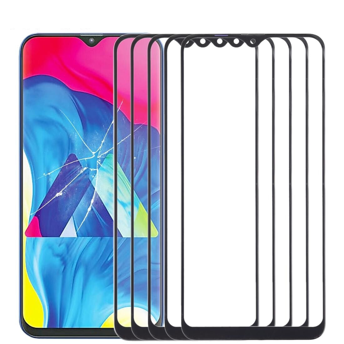10-Pack Outer Glass Lens For Samsung Galaxy M10 - Front Screen-1915196716366303232