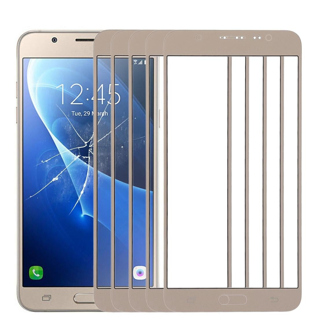 10-Pack Outer Glass Lens For Samsung Galaxy J7 2016-1915196583520112640