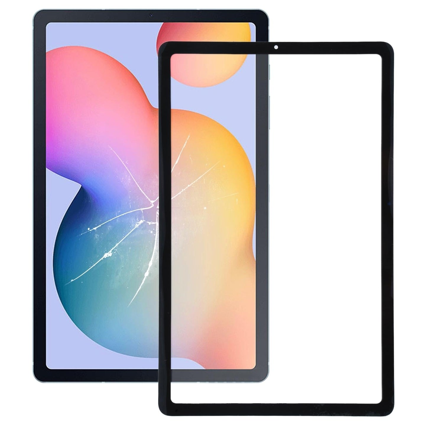 Front Screen Glass Lens With Oca Adhesive For Sm P610 / P615-1915196799652597760