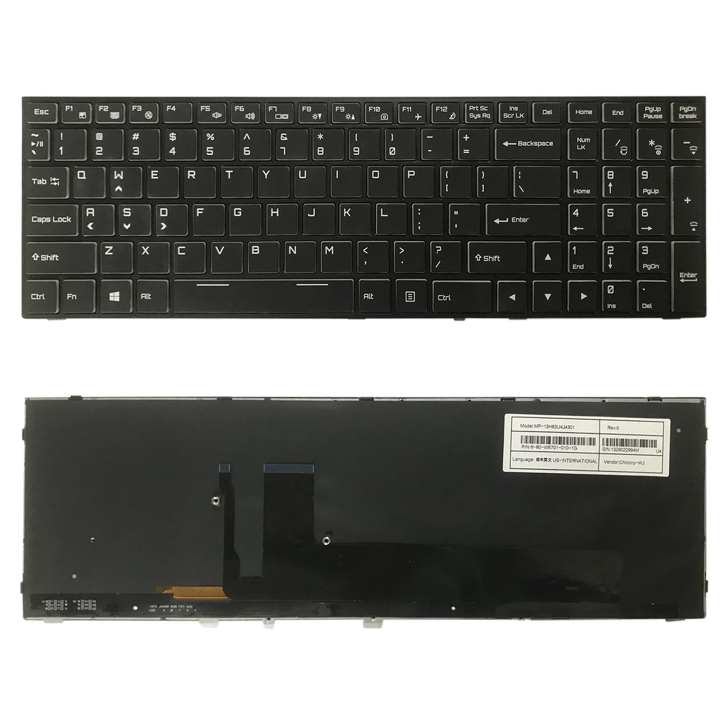 Backlit Us Keyboard For Hasee G10 Z8 Z7M Z7-Ct5Na7Na7Gs Kpzgz Gx9 911Plus Cn95S01-1915197722697273344