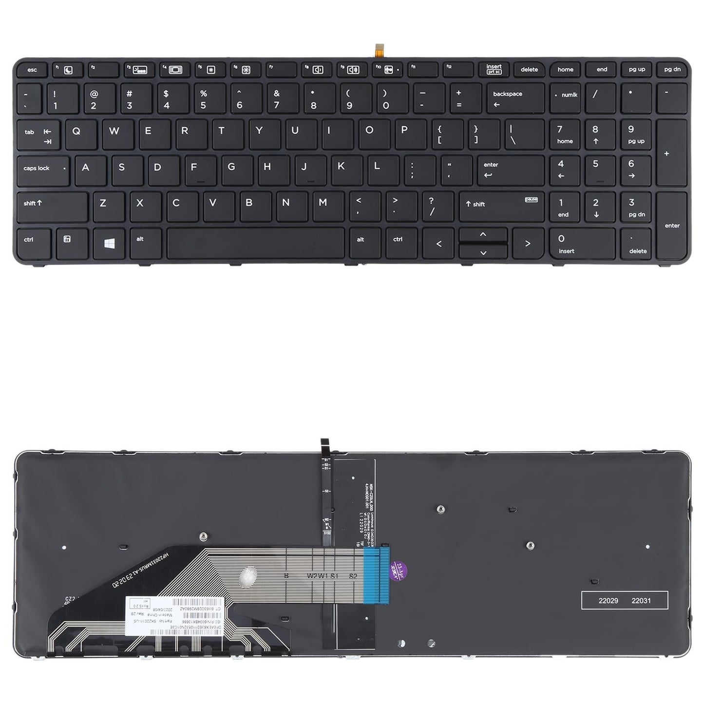 Backlit Us Keyboard For Hp Probook 650 / 655 / 450 G2 / G3-1915198045427994629