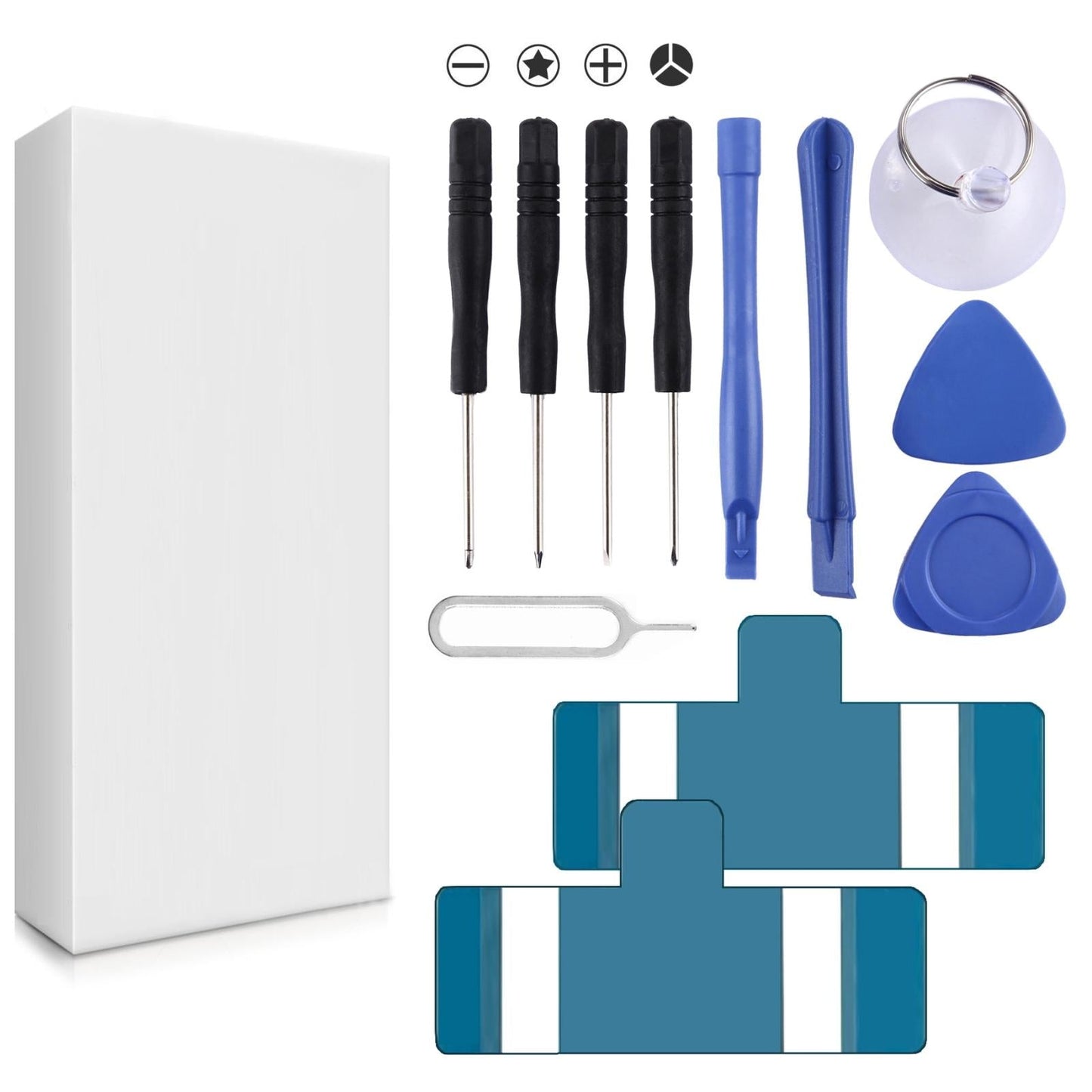 12-Piece Repair Kit With Screwdrivers Teardown Rods Sucker Eject Pin Battery Tapes-1915197241371529217