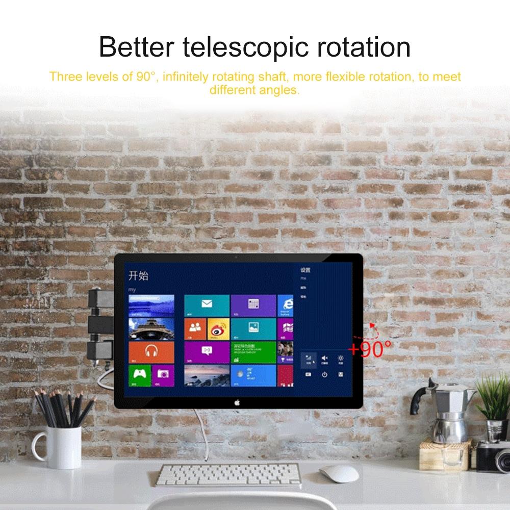 Universal Rotatable Retractable Monitor Wall Mount - 14-27 Inch-1915197476487434246