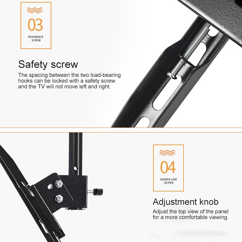 Adjustable Single Screen Tv Wall / Ceiling Mount - 32-70 Inch 0.5-2M Range-1915197727214538756