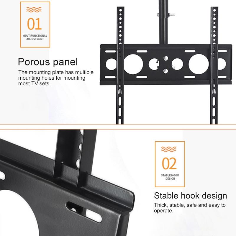 Adjustable Single Screen Tv Wall / Ceiling Mount - 26-60 Inch 0.5-1M Range-1915198431543037955