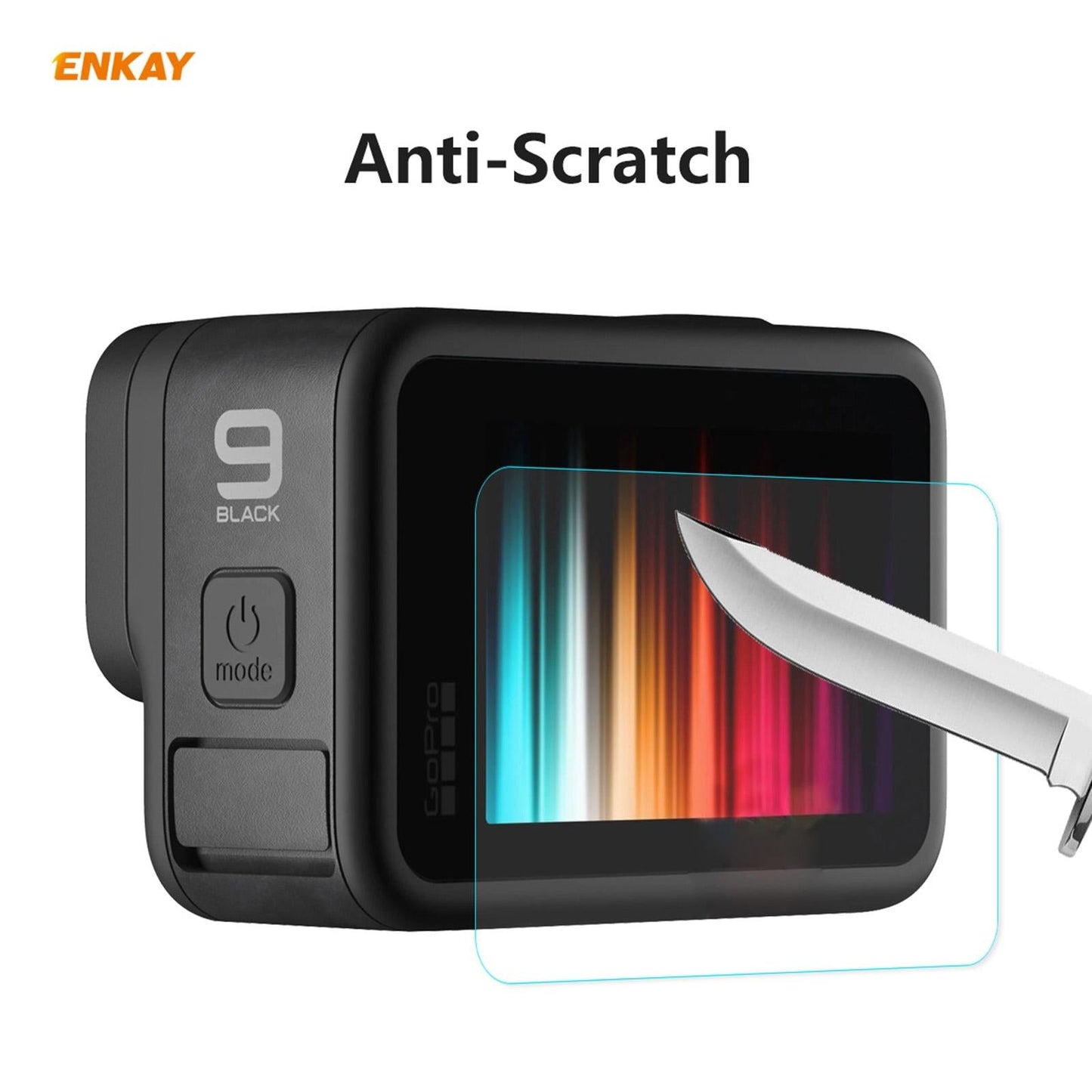 Enkay Hat Prince 3-In-1 Tempered Glass Film For Gopro Hero9 Camera Lens And Screen - 0.2Mm 9H 2.15D-1915197381679386628