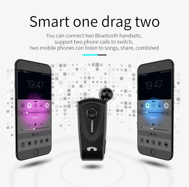 Retractable Bluetooth Headset With Caller Reminder And Anti-Theft Vibration-1915198280875249668