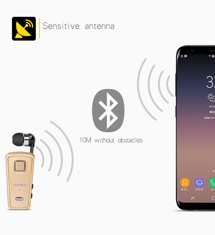 Retractable Bluetooth Headset With Caller Reminder And Anti-Theft Feature-1915198105221992452