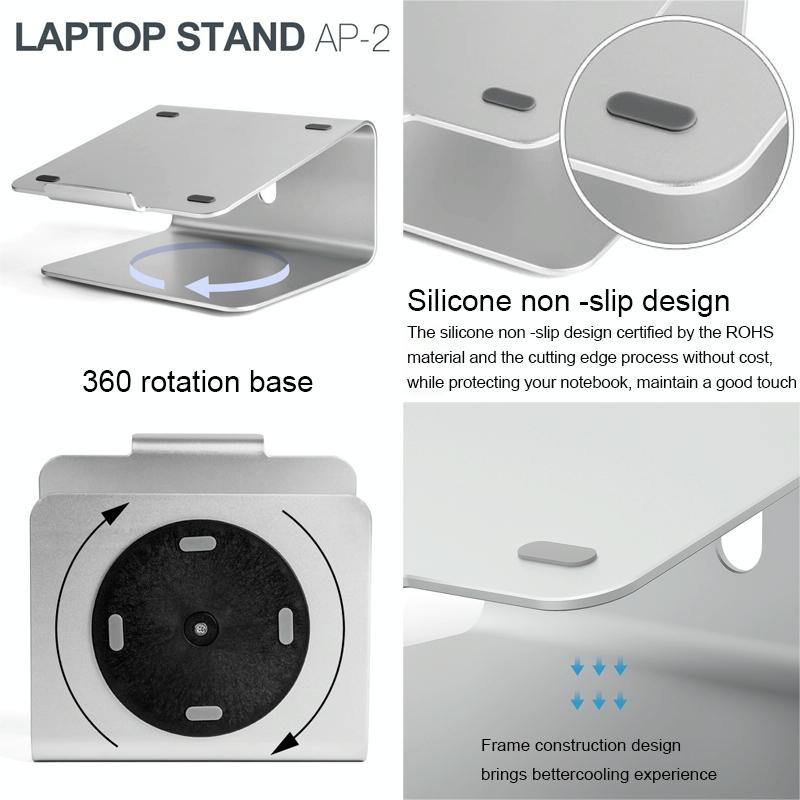 Adjustable Laptop Stand - 360 Degree Rotation - 11-17 Inch Notebooks-1915196998621990915
