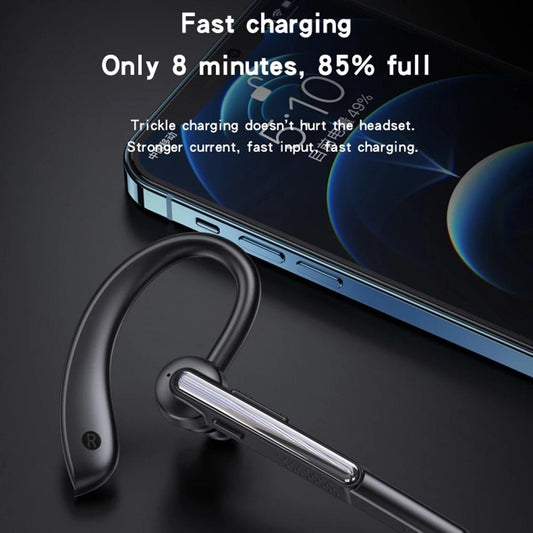 Wireless Bluetooth Earphone With Noise Cancelling And Mic - Black-1915196863846420482
