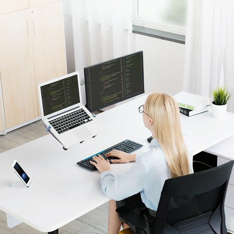 Versatile Desktop Monitor Stand - Space-Saving Design-1915197550131023875