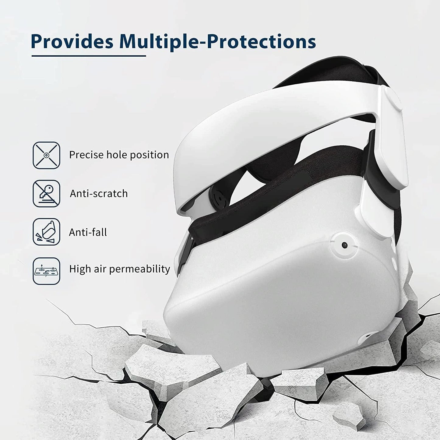 Silicone Cover For Oculus Quest 2 - Non-Slip-1915197752338419715