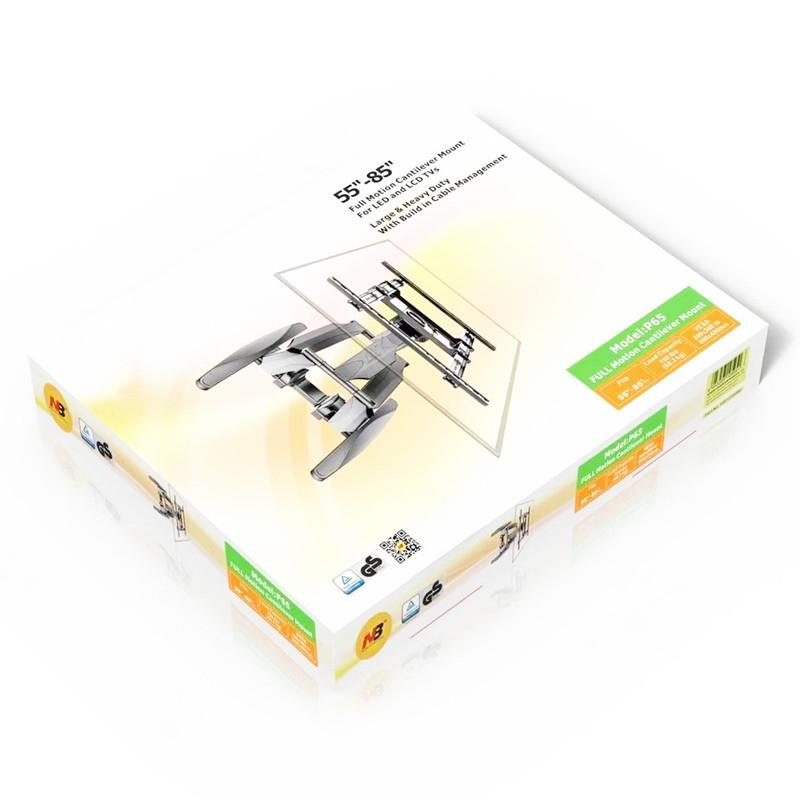 Swivel Tv Wall Mount For 55-85 Led / Lcd - All-Moving Cantilever Design-1915197482866970629