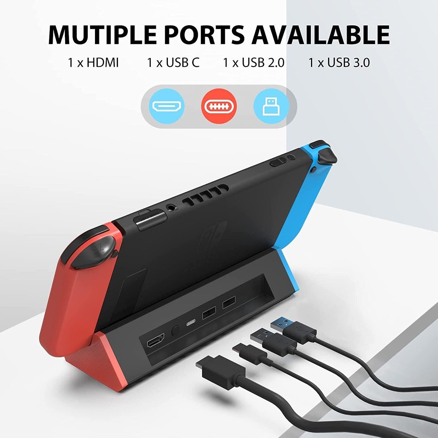 Nintendo Switch 4K Hdmi Adapter - Portable Dock-1915198409464221700