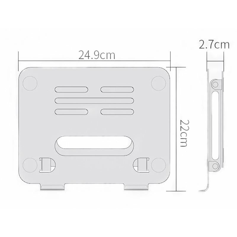Double-Layer Aluminum Alloy Folding Stand For Notebooks And Tablets-1915197055765188612