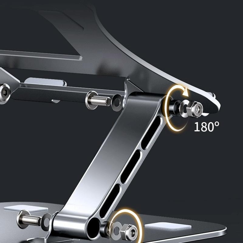 Adjustable Aluminum Laptop Stand - Foldable & Portable-1915197833288486915