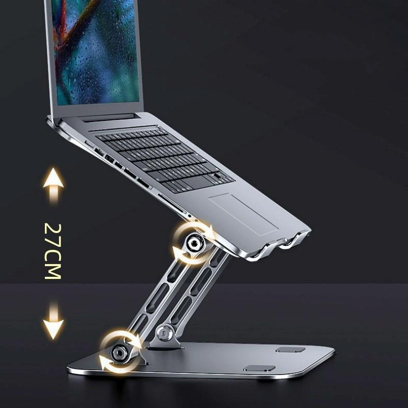 Adjustable Aluminum Laptop Stand - Foldable & Portable-1915197833288486916