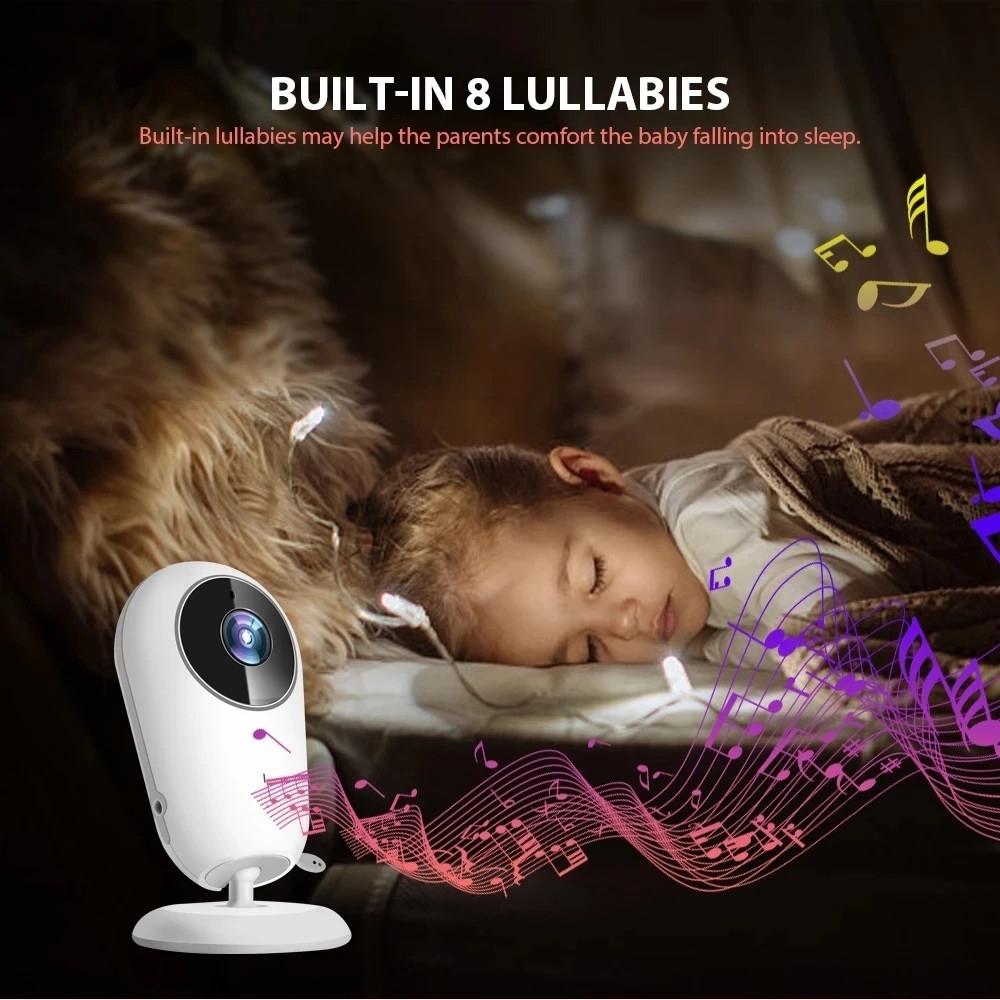 Wireless Baby Monitor With Night Vision Camera - 4.3 Inch Screen-1915196526909591557