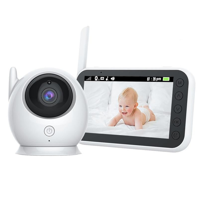 360-Degree Wireless Baby Monitor With Night Vision Camera - 4.3 Inch-1915196524871159814