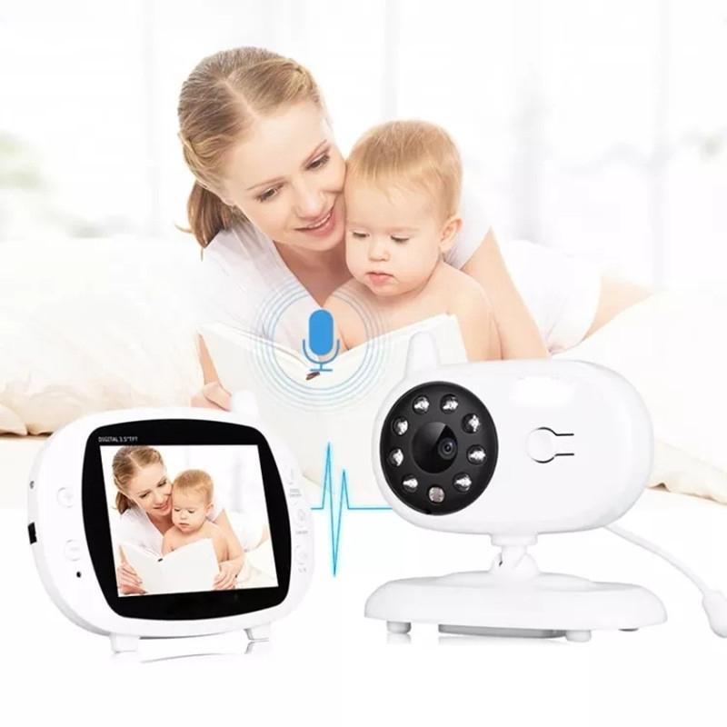 Wireless Baby Monitor With Night Vision And Temperature Display - 3.5 Inch-1915196526368526340