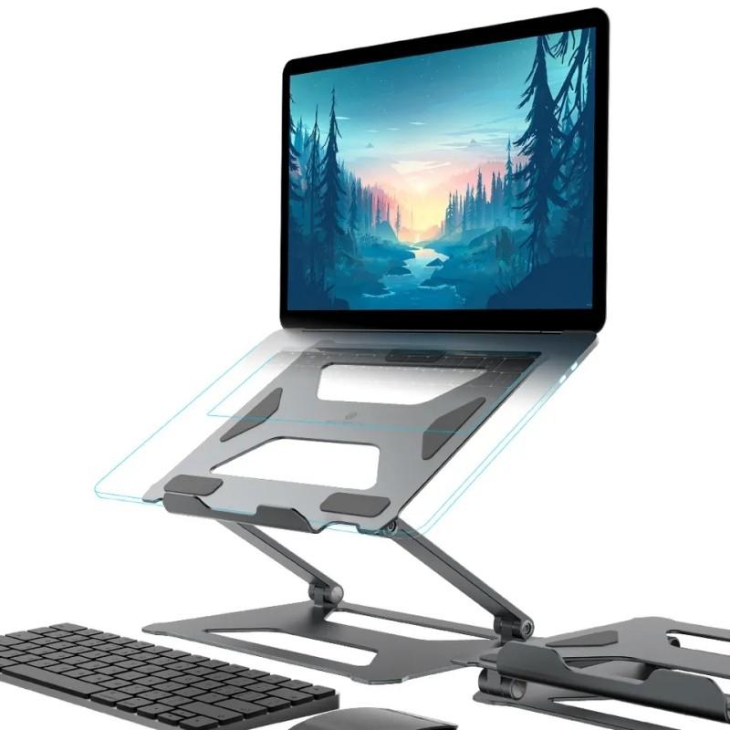 Aluminum Laptop Holder For 14-17.3 Inch Screens - Ergonomic Design-1915196896247418881