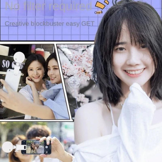 Mini Led Clip-On Selfie Fill Light For Phones-1915197875827118081