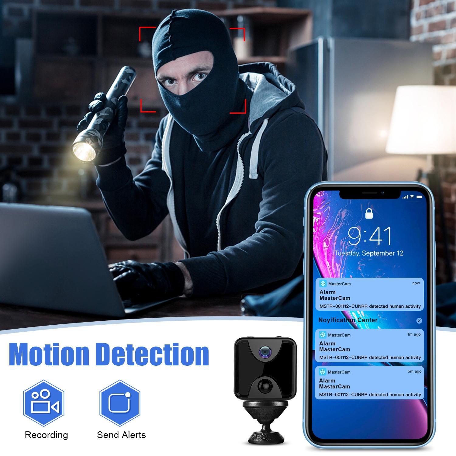 Wireless Wifi Home Security Camera With Night Vision And Remote Monitoring-1915197941652525060