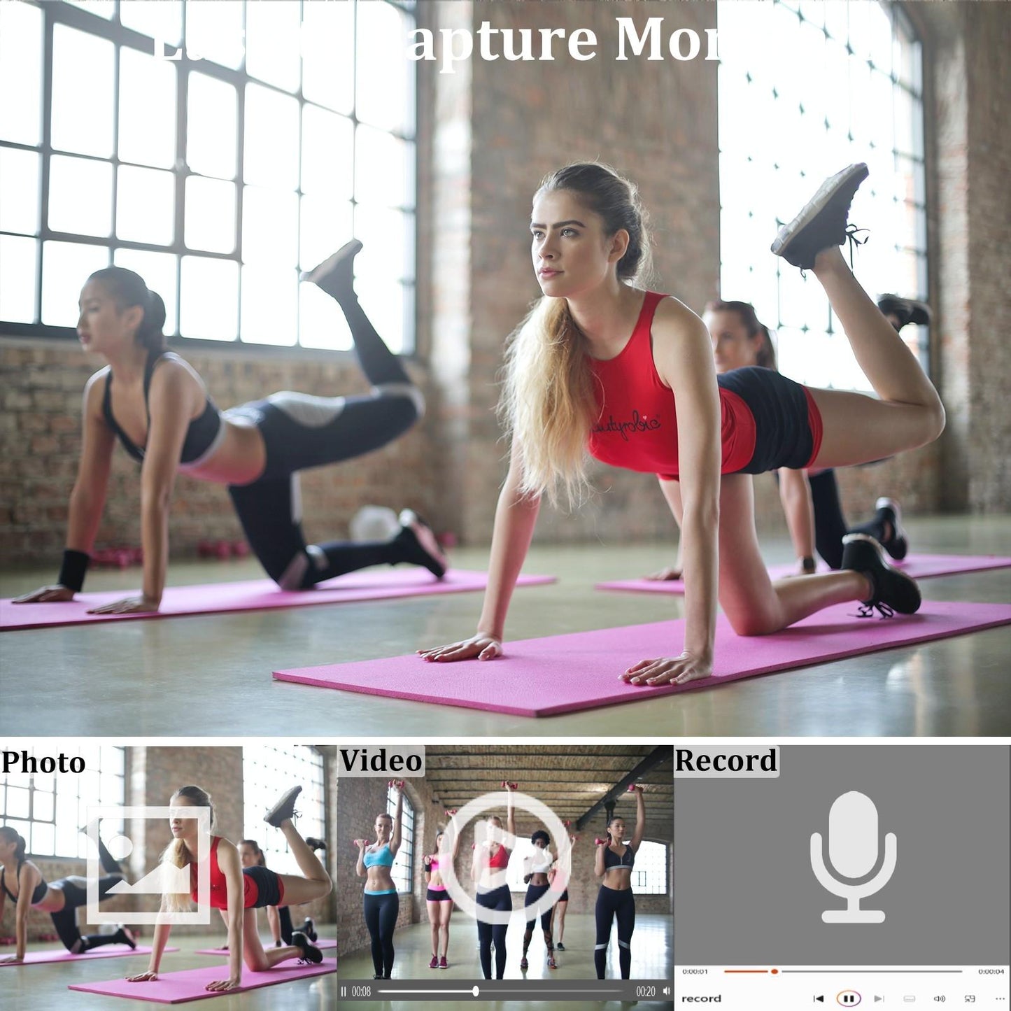 Professional 1080P Hd Action Camcorder - Black-1922443433507688451